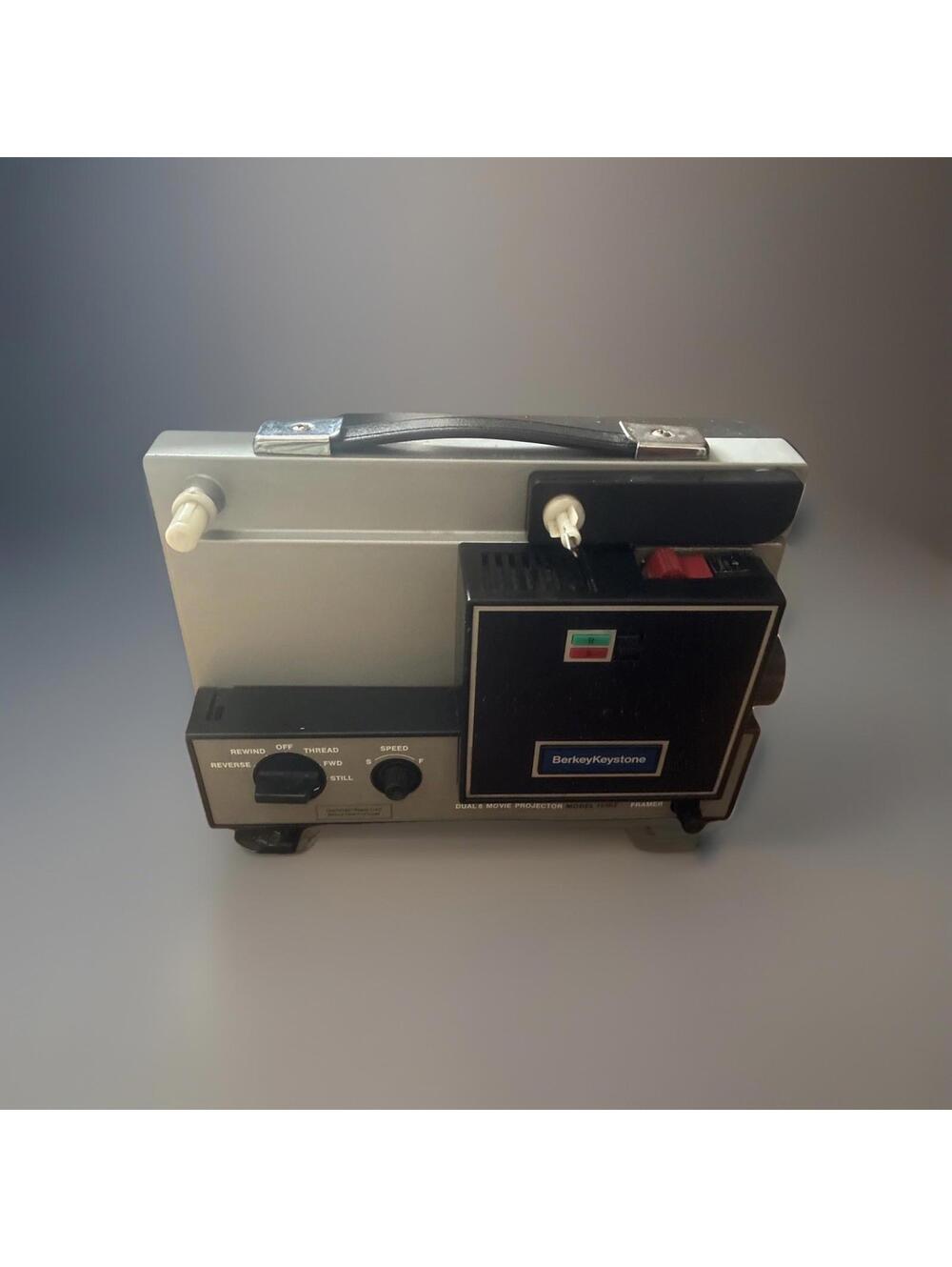 Keystone Berkey Silent Super Dual-8 Movie Projectors Model 1550 Vintage